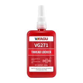 VIKAGU 271 Thread Lock,Red High Strength Threadlocker - Anaerobic Adhesive for Bolts, Nuts, Screws | Quick Cure,8.45Oz/250ml
