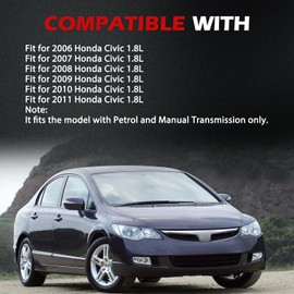 Autodevil Set of 4 Engine Motor Transmission Mount Compatible with 2006-2011 Civic 1.8L Car Trans Replacement Parts A4530 A4546 A4547 A4548 ( Manual Transmission Model Only)