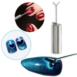 Unbranded Heart Magnet for Cat Eye Gel Polish, Cat Eye Magnetic Nail Art Tool