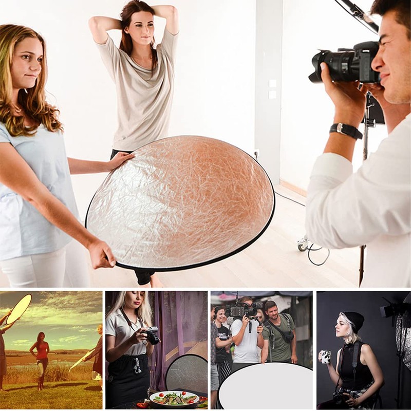 DFsucces Round Reflex Board for Photography, 23.6 inches (60 cm),