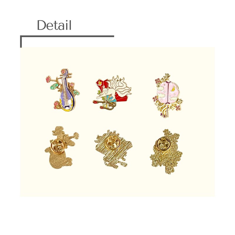 KaminoKa Chinese Mythology Pin Badge Set of 3