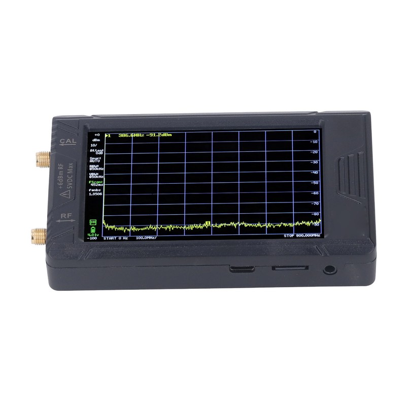 Spectrum Frequency Analyzer Resolution Switchable 100KHZ to 5.3GHZ 4in Screen
