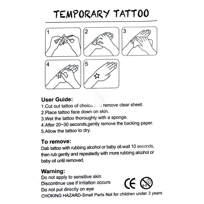 2 x Temporary Snake Tattoo Fake Tattoos TBS8384 8385