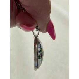 Fashion Jewelry CAT BLACK ANIMAL STAR Gem Pendant Charm 925 Sterling Silver 20" necklace women