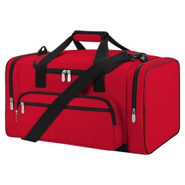 Sports Duffel Bag 20 inch for Travel Gym with More Pockets - Red