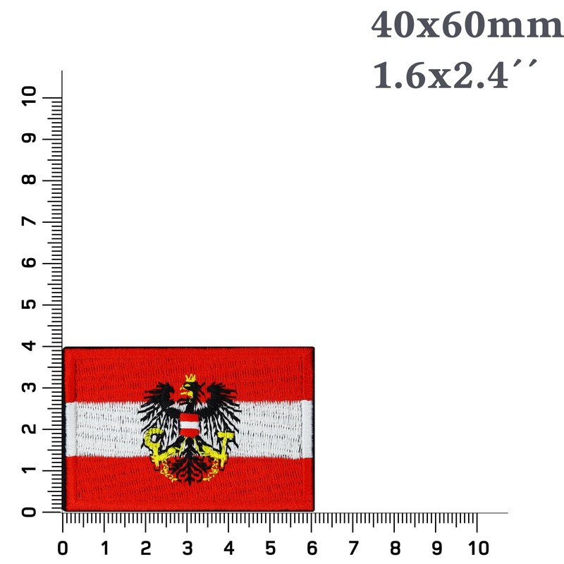 Austria Patches Velcro Patch Austria Hook and Loop Patch Velkro,