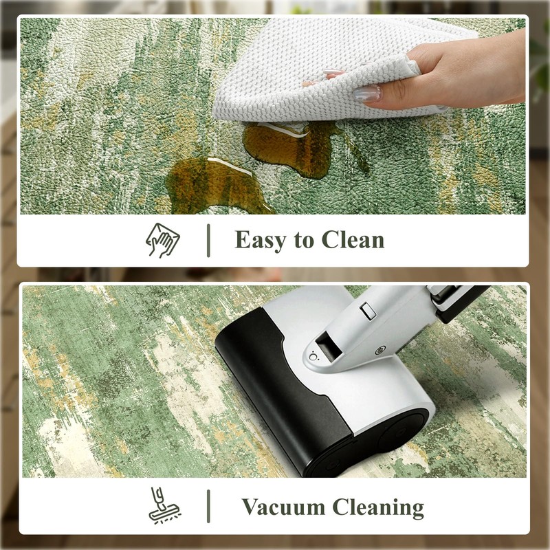 Collive Kitchen Mats Cushioned Anti Fatigue, Modern Abstract Non Slip