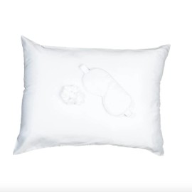 Goodnight Gorgeous Satin Sleep Set - White