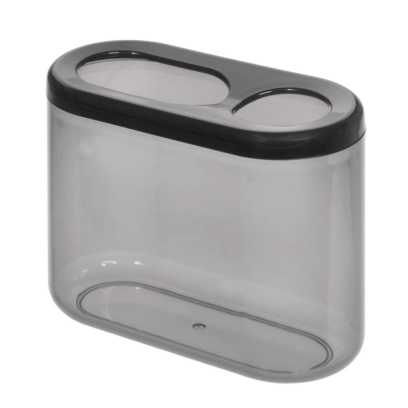 インターデザイン(Interdesign) 歯ブラシスタンド ブラック/スモーク 11.09/5.41/8.89 28937.0