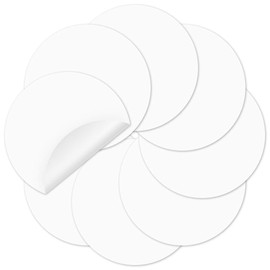 Colorful Dry Erase Dots Circles Whiteboard Marker Removable Vinyl Stickers Spots Wall Decals for School Classroom Teachers Students Table & Desk White, 8 Pack