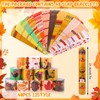 PIAOPIAONIU 48 Pcs Thanksgiving Slap Bracelets Bulk Snap Bands Bracelets