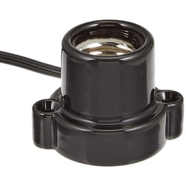 HS-L2615ZR/K Reception Outlet with Cord E26 Black