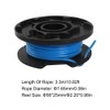 SEIWEI 1.65mm Automatic Feed Replace Spool Lawn Mower Replacement Parts