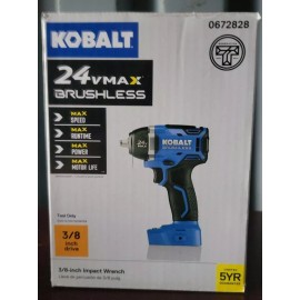 Kobalt Brushless 24-volt Max Variable Speed Brushless 3/8-in Drive Impact NEW