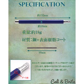 Cali&Brita [Extra Thick 0.2 inch (4.0 mm) Lead + 8 2B Leads] Metal Mechanical Pencil, 0.2 inch (4 mm) Lead, Mark Sheet, for Drawing, Building, 8 Refills, with Exclusive Case