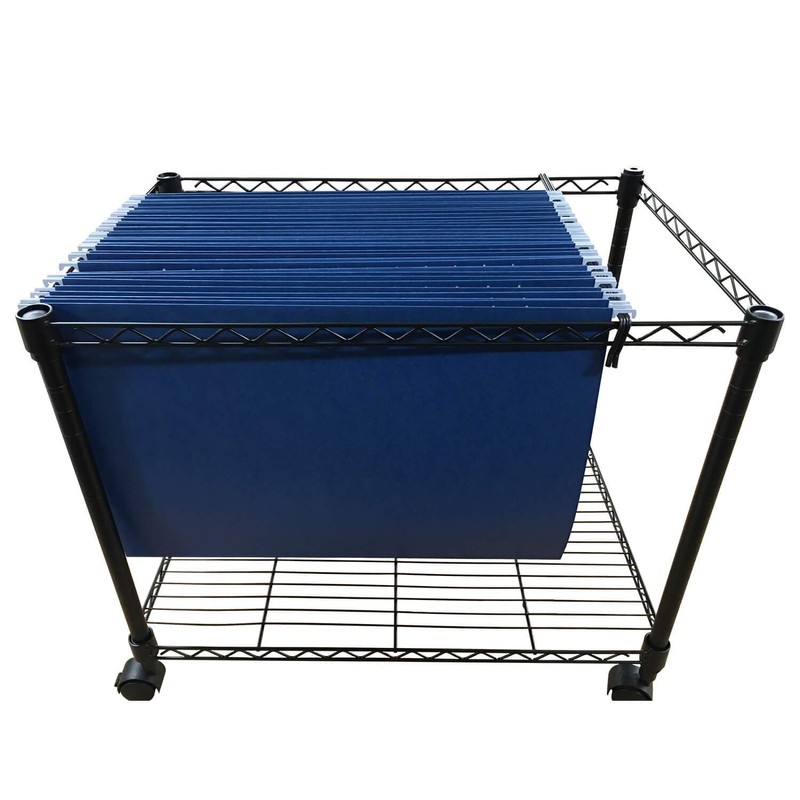 11x17 Black Wire Frame File Cart
