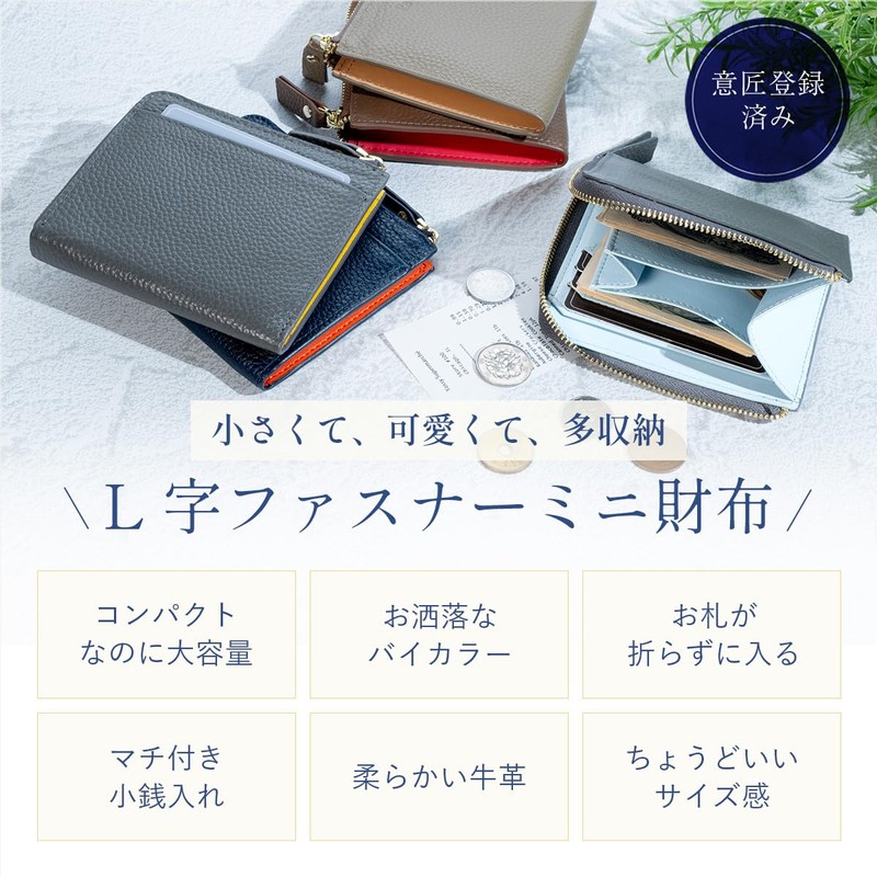 RafiCaro Women's Mini Wallet, Prevents Bills Breaking, Large Capacity, Card