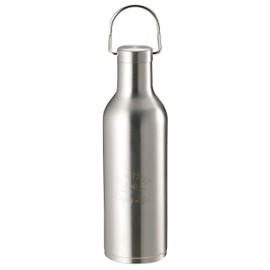 Captain Stag Monte UE-3420 Sports Bottle, Direct Drinking, Double Stainless Steel Bottle, Vacuum Insulated, Thermal Insulated, Hanger Bottle, 16.2 fl oz (480 ml), Silver