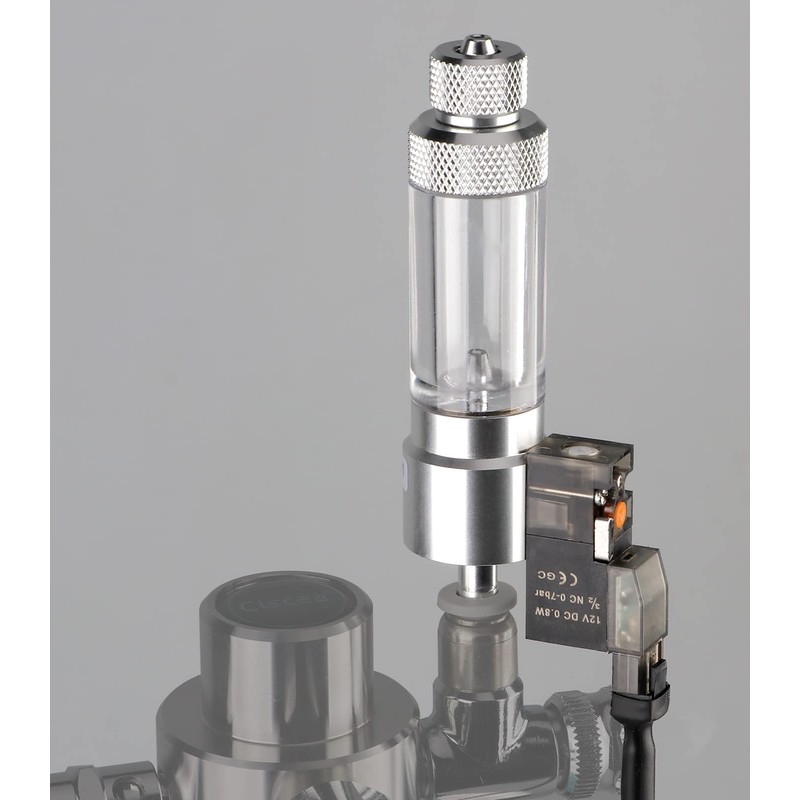 Clscea Aquarium Plant CO2 Solenoid Valve Bubble Counter, One-touch Fitting