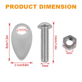 Rear Turn Signal Cover Plates Fender Strut Cover Plates Replacement for Harley Dyan Street Bob Fat Bob Low Rider Wide Glide Switchback Super Glide FXDC FXDLS FXDBL 2006-2017