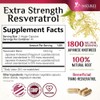 Nature's Nutrition - Resveratrol 1800mg - Suplemento Antioxidante, 120 Cápsulas