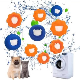 Pet Hair Remover for Laundry-Washing Machine Hair Catcher-Lint Catcher for Washing Machine,Laundry Balls Pet Hair Collector and Lint Remover-Anti Winding Adsorption Balls for Clothes (Pack of 2)