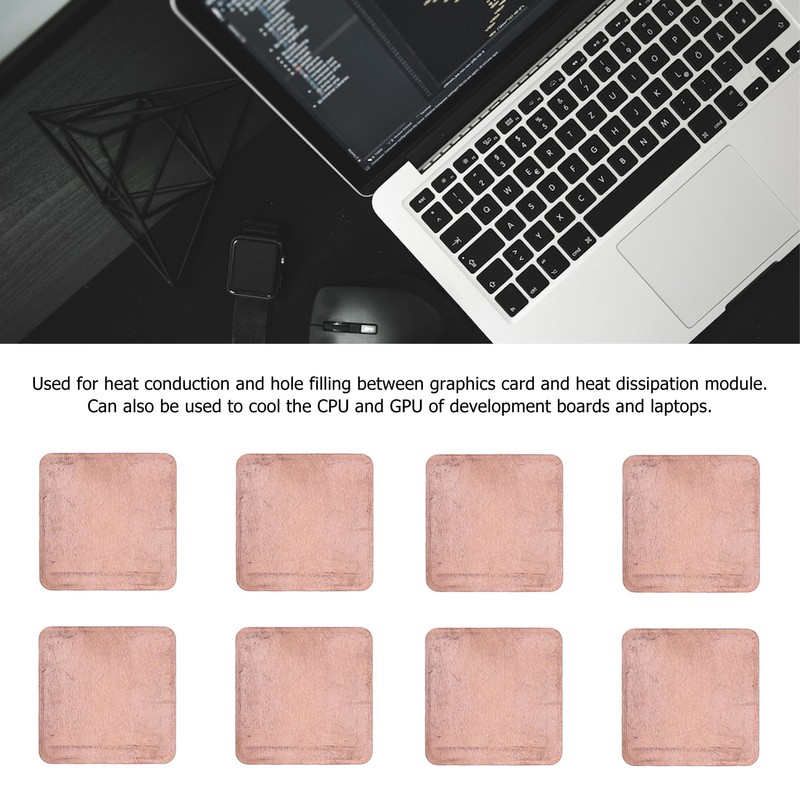 Heatsink Copper Pad Shim Quick Cooling Heat Sink Thermal CPU