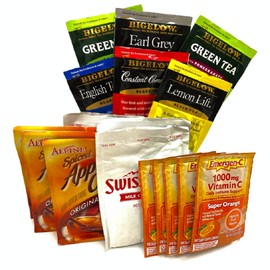 Get Well Gift Package Sick Bundle Mug with Tea Emergen-C Apple Cider Hot Cocoa Ramen and Assorted Snacks Box