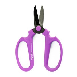 Meraki Floral Tools Flower Scissors With Black Carbon Steel Blades 7.0 Inch, Mokara (Purple)