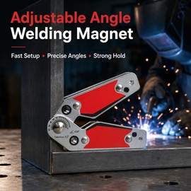 Adjustable Welding Magnet for Steel Fabrication – 20°–200° Magnetic Angle Holder for Flat Stock, Pipes & Assembly
