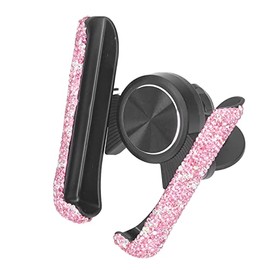 Soporte para teléfono celular Buosha, rosado, waterproof, para automóvil, manos libres, montura de ventilación, acrilonitrilo butadieno estireno, 1...