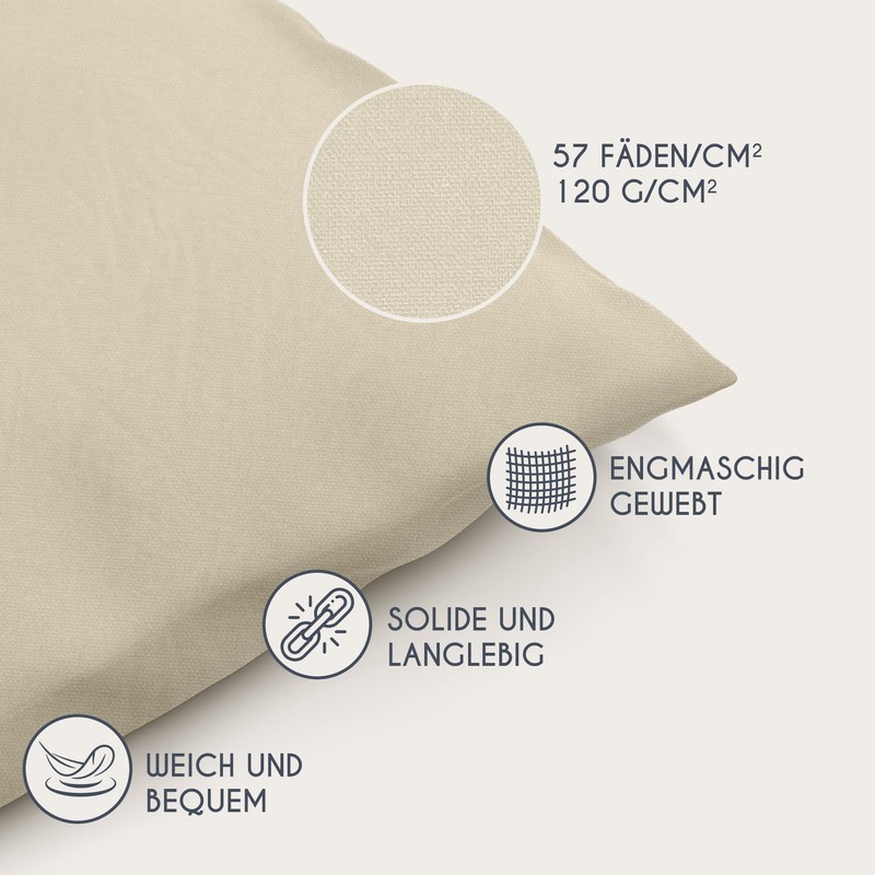 Dreamzie Renforcé Cotton Pillowcase 40 x 40 cm (Set of