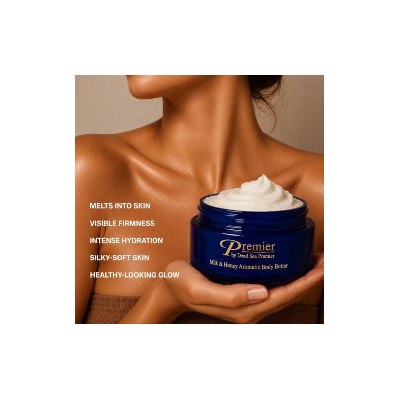 Premier Dead Sea Aromatic Body Butter- Milk and Honey, 175ml