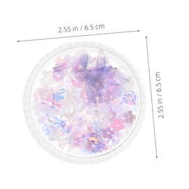 TOVINANNA 3 Boxes Acrylic Cute Stickers Rhinestones Decorations Face Gems Glitter Sticky Gems