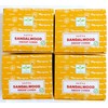 Satya Nag Champa Incense Cones, Sandalwood Scent, 4 Packs of