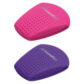 Swordfish ‘Wedge’ Erasers – Pink & Purple [Pack of 2] PVC and Phthalate Free Eraser [40372]
