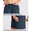 Willit Pantalones cortos de senderismo para mujer, de secado rápido,