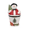 Spode Christmas Tree Mr. Snowman Cookie Jar