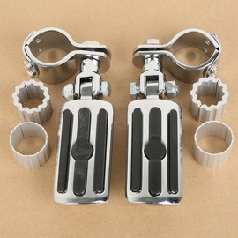 TCMT Adjustable 25mm 30mm 35mm Footrest Foot Peg W/Clamps Fit For Harley Sportster 883 XL1200 YAMAHA V-STAR XVS 1300 950 1100 XV 250 400 Honda GL1800 1500 1100 1200 VT750