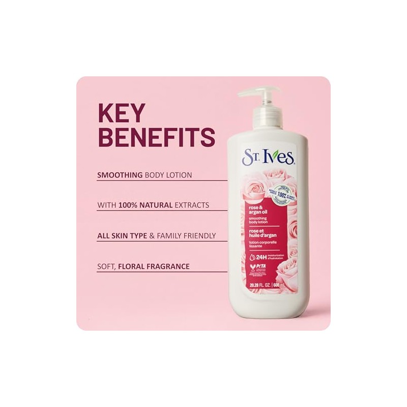 St. Ives Smoothing Hand & Body Lotion for Dry Skin