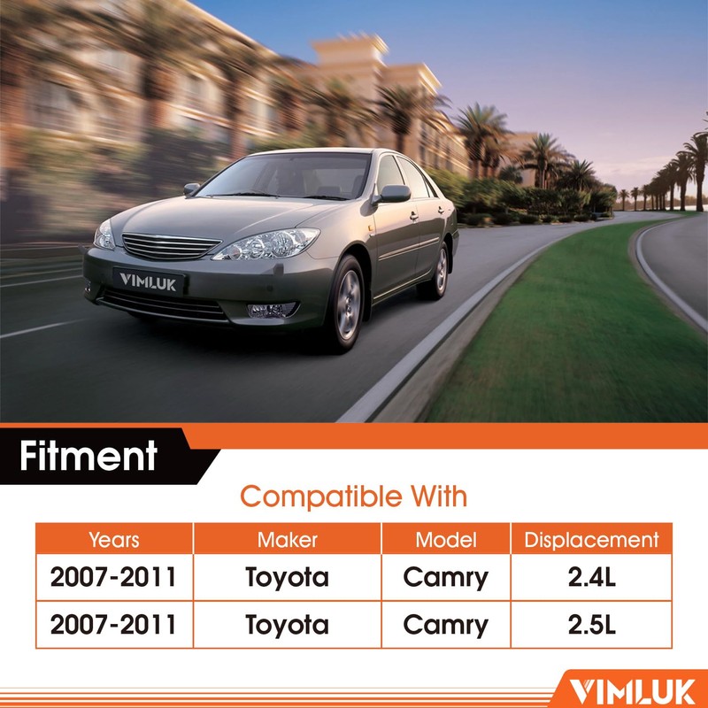 VIMLUK Rear Exhaust Muffler compatible with 2007-2011 Toyota Camry 2.4L