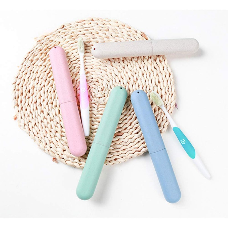 NEXCURIO 4 Pack Travel Toothbrush Case, Portable Breathable Toothbrush Holder