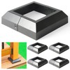 Wocepu 4 pcs 4x4 (Actual: 3.5"x3.5") Aluminum Deck Post Base