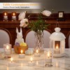 CAMCLIM Rechargeable Flameless Tea Lights Candles with Charging Station 8Pcs