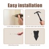 DONGKER Wall Mount Sword Plaque,Adjustable Wooden Sword Stand w/ Hooks&