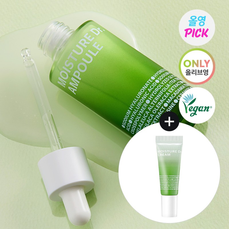 ISOI Moisture Dr. Ampoule 40ml Set (+Cream 10ml) - [SET]