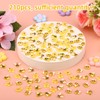 Lyreh 210pcs Mini Bees Figures, 3 Styles Miniature Resin Yellow
