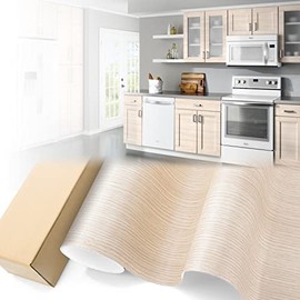 EZAUTOWRAP 1510 Teak Wood Grain Viny Wrap Sticker Decal Car Furniture Cabinet 3MIL - 4"X8" (10cm x 20cm) Sample