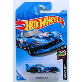 Hot Wheels 2019 Basic Vehicle Hw Race Day: SRT Viper GTS-R [Blue] - Int. Card