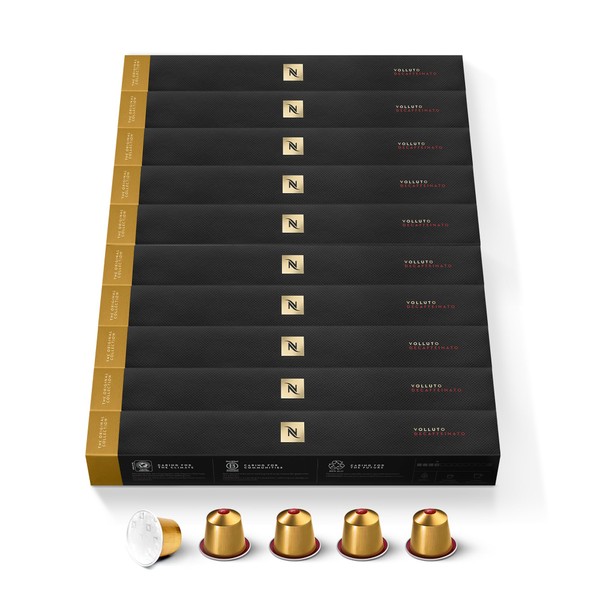NESPRESSO Original Volluto Decaffeinato Arabica Coffee without Caffeine Medium Roast